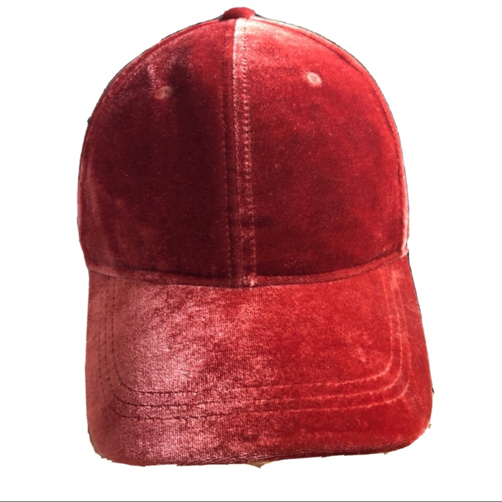 Michael Stars Velour Velvet Soft Baseball Cap Adjustable Hat
